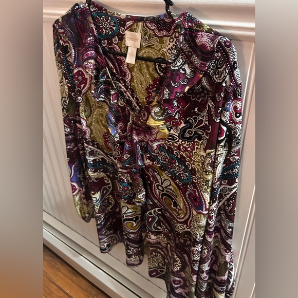 Chico's Multicolor Paisley Blouse - Picture 7 of 7
